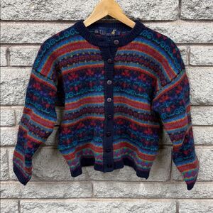 Kids Tulchan unisex wool cardigan sz XL